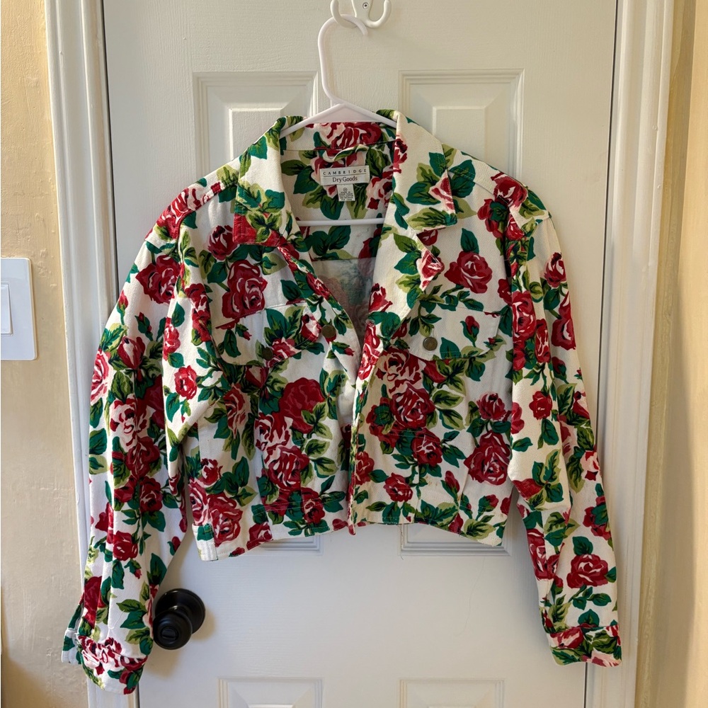 Vintage - Floral Women's Jean Jacket